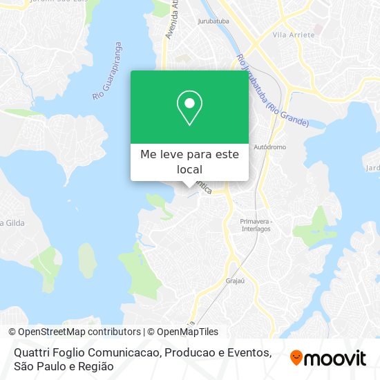 Quattri Foglio Comunicacao, Producao e Eventos mapa