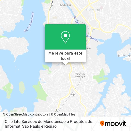 Chip Life Servicos de Manutencao e Produtos de Informat mapa