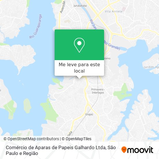 Comércio de Aparas de Papeis Galhardo Ltda mapa