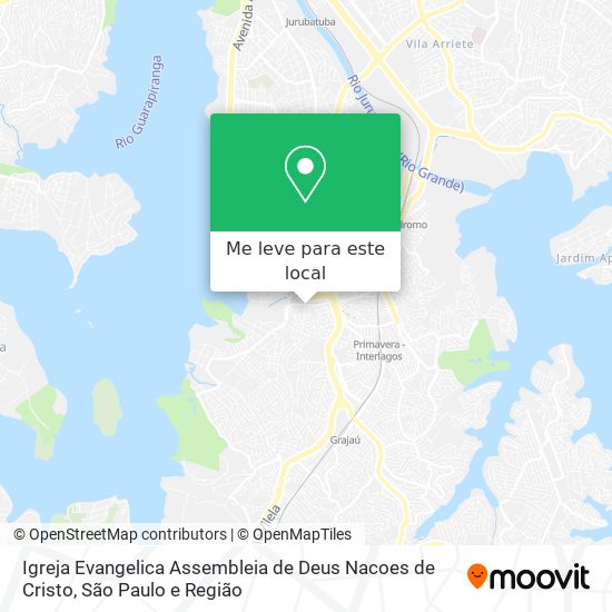 Igreja Evangelica Assembleia de Deus Nacoes de Cristo mapa