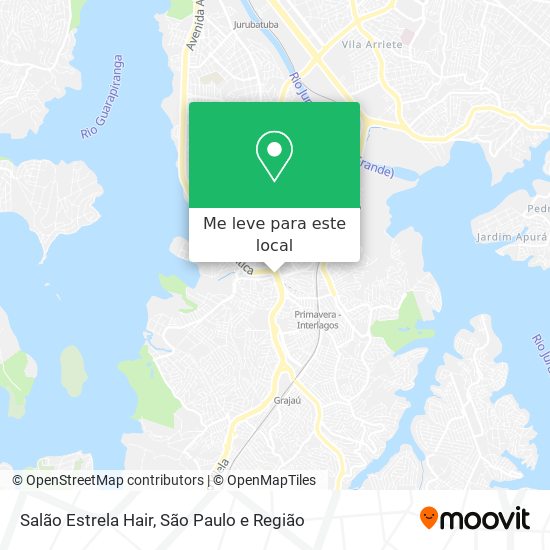 Salão Estrela Hair mapa