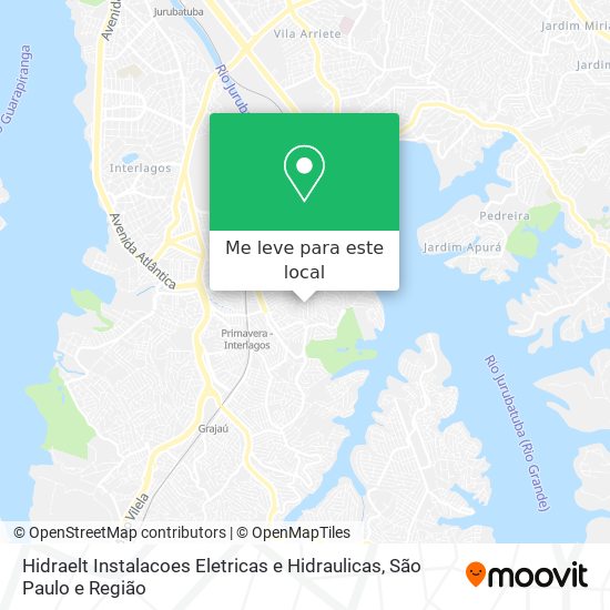 Hidraelt Instalacoes Eletricas e Hidraulicas mapa