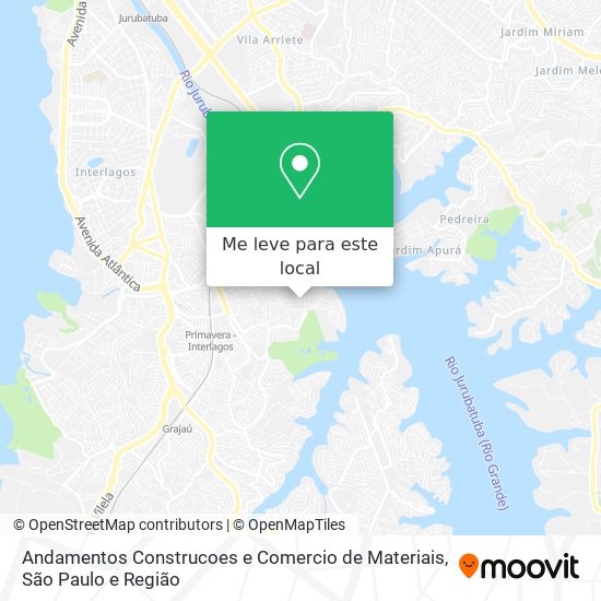 Andamentos Construcoes e Comercio de Materiais mapa