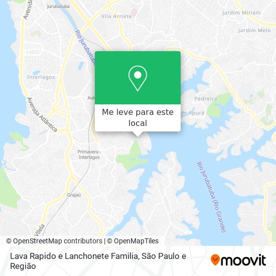 Lava Rapido e Lanchonete Familia mapa