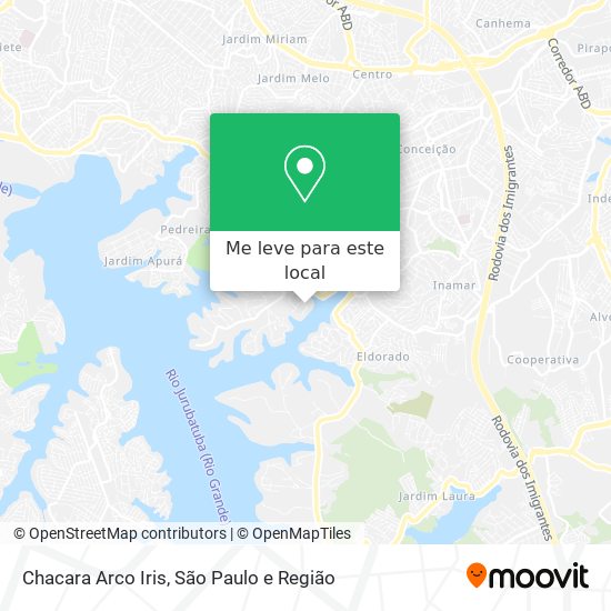 Chacara Arco Iris mapa