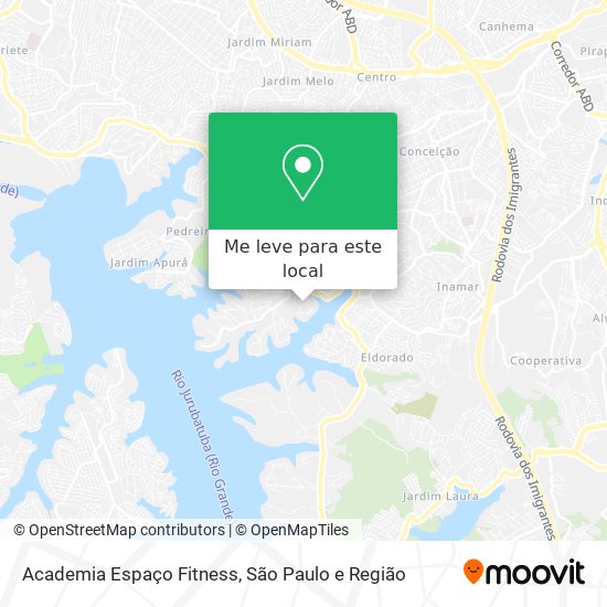 Academia Espaço Fitness mapa