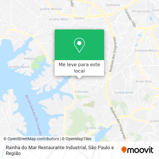 Rainha do Mar Restaurante Industrial mapa