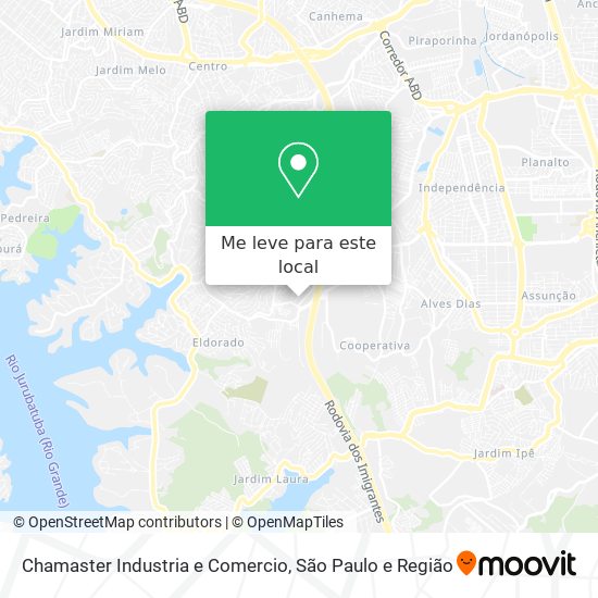 Chamaster Industria e Comercio mapa