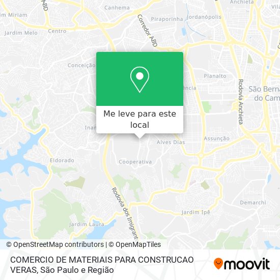 COMERCIO DE MATERIAIS PARA CONSTRUCAO VERAS mapa