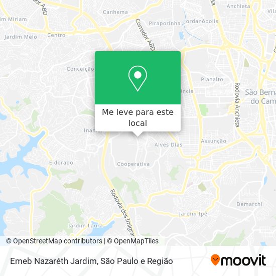 Emeb Nazaréth Jardim mapa