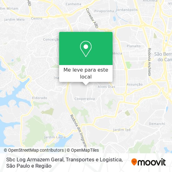 Sbc Log Armazem Geral, Transportes e Logistica mapa