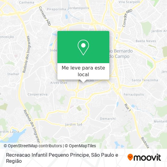 Recreacao Infantil Pequeno Principe mapa