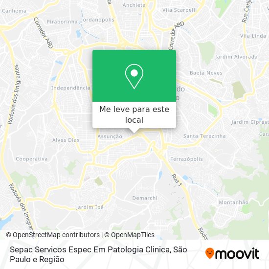 Sepac Servicos Espec Em Patologia Clinica mapa