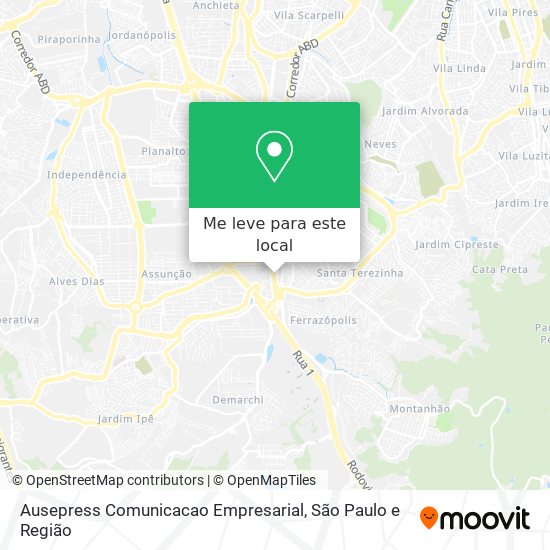 Ausepress Comunicacao Empresarial mapa