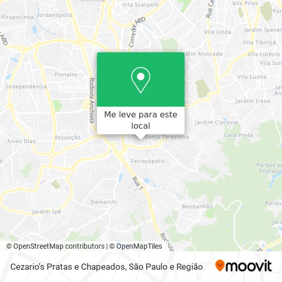 Cezario's Pratas e Chapeados mapa