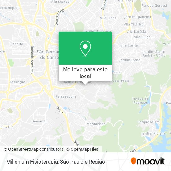 Millenium Fisioterapia mapa