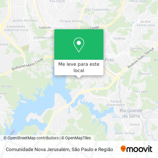 Comunidade Nova Jerusalém mapa