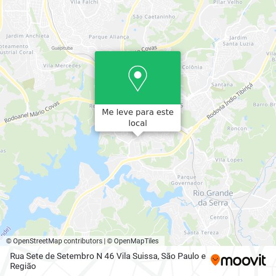 Rua Sete de Setembro N 46 Vila Suissa mapa