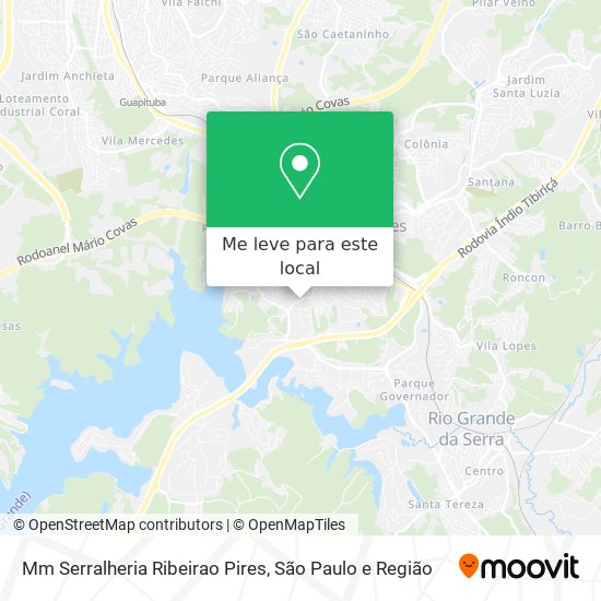 Mm Serralheria Ribeirao Pires mapa