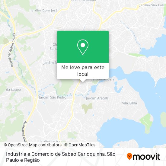 Industria e Comercio de Sabao Carioquinha mapa