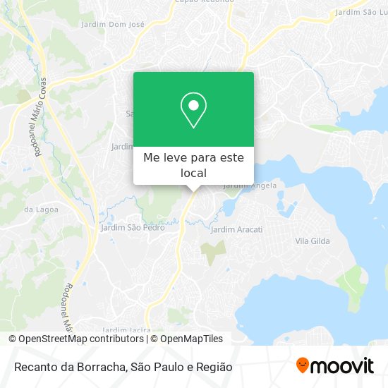 Recanto da Borracha mapa