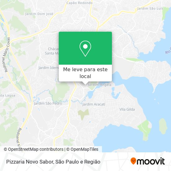 Pizzaria Novo Sabor mapa