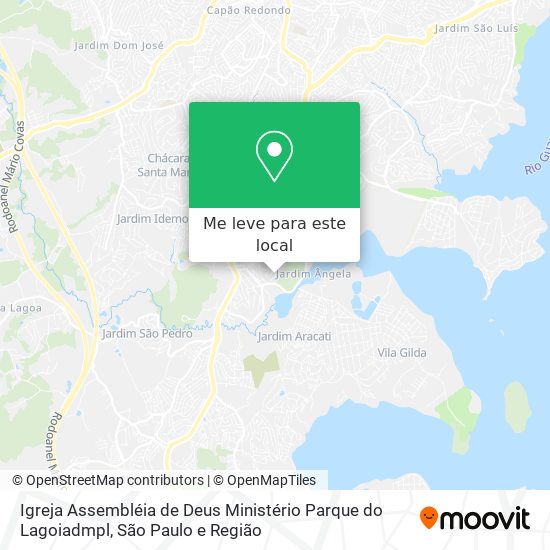 Igreja Assembléia de Deus Ministério Parque do Lagoiadmpl mapa