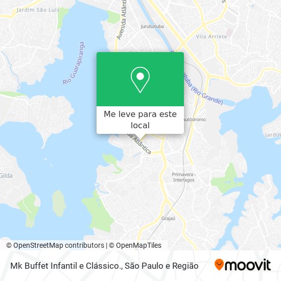 Mk Buffet Infantil e Clássico. mapa