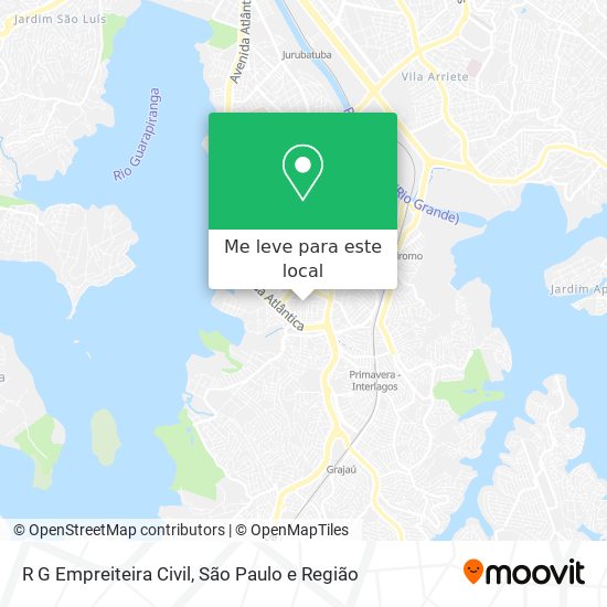 R G Empreiteira Civil mapa