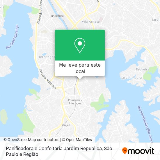 Panificadora e Confeitaria Jardim Republica mapa