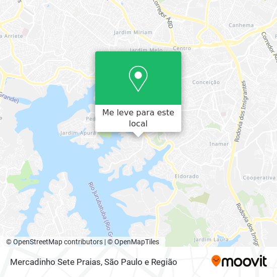 Mercadinho Sete Praias mapa