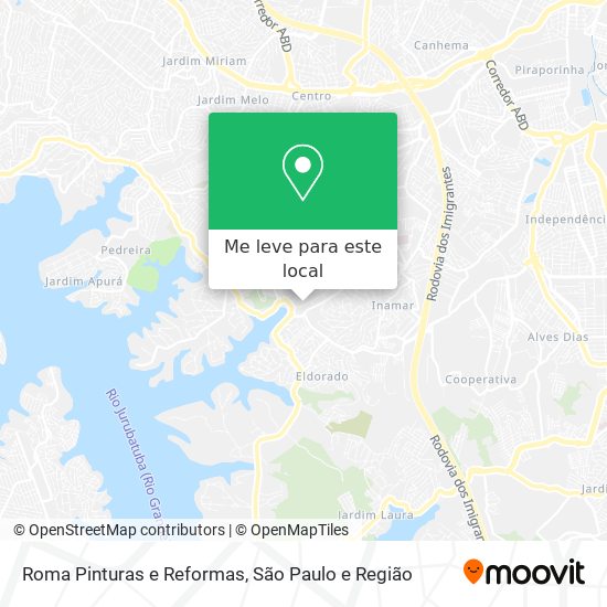 Roma Pinturas e Reformas mapa