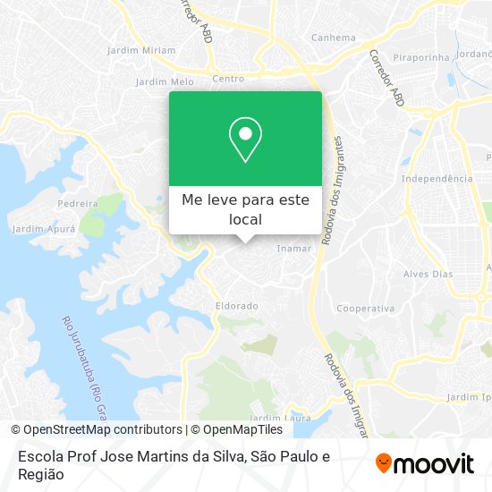 Escola Prof Jose Martins da Silva mapa