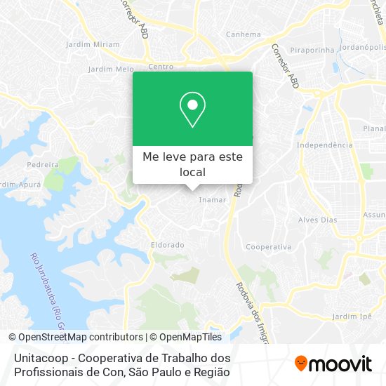 Unitacoop - Cooperativa de Trabalho dos Profissionais de Con mapa