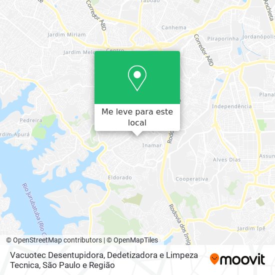 Vacuotec Desentupidora, Dedetizadora e Limpeza Tecnica mapa