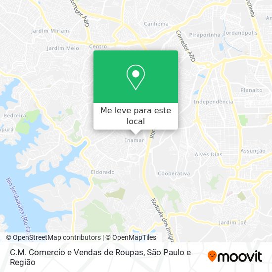 C.M. Comercio e Vendas de Roupas mapa