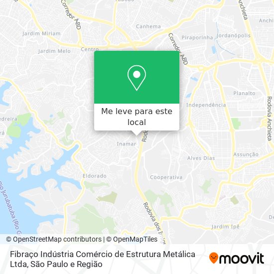 Fibraço Indústria Comércio de Estrutura Metálica Ltda mapa