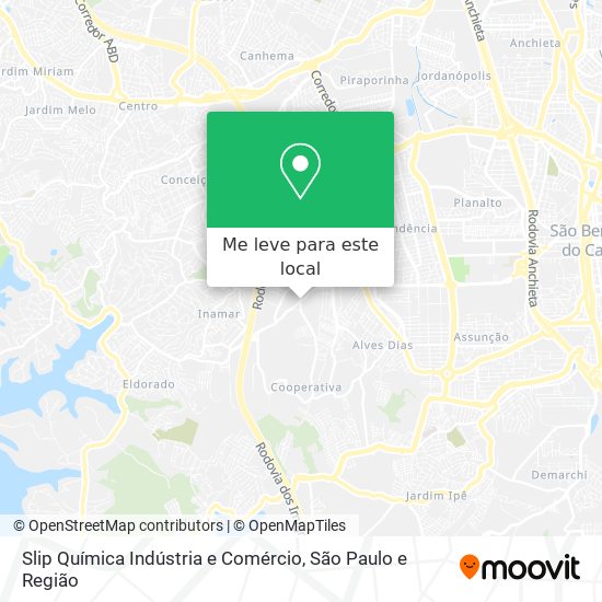 Slip Química Indústria e Comércio mapa