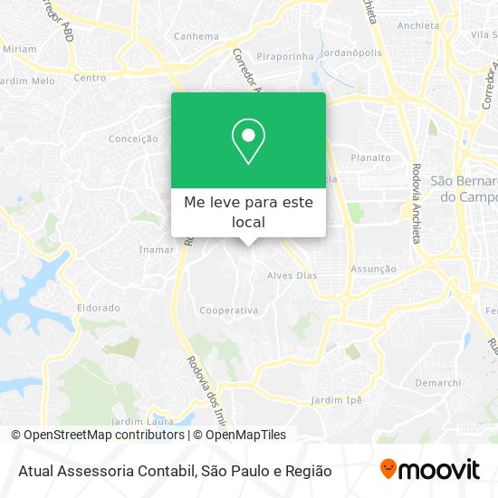 Atual Assessoria Contabil mapa