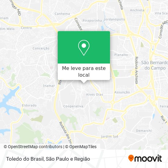Toledo do Brasil mapa