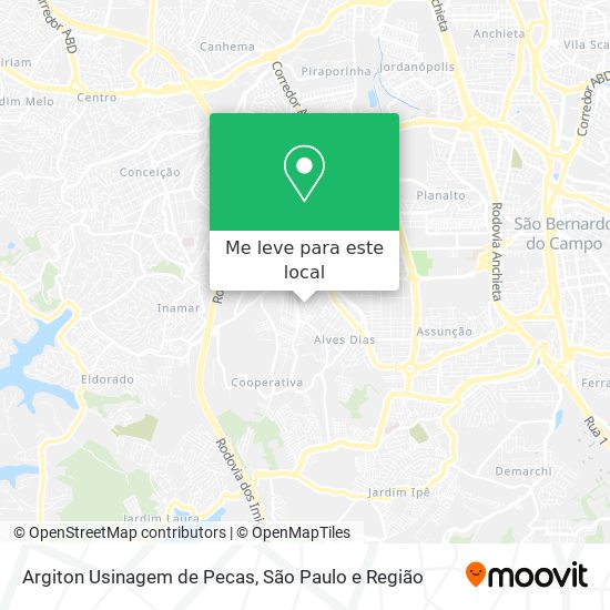 Argiton Usinagem de Pecas mapa