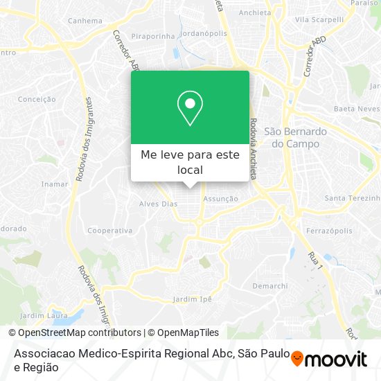 Associacao Medico-Espirita Regional Abc mapa