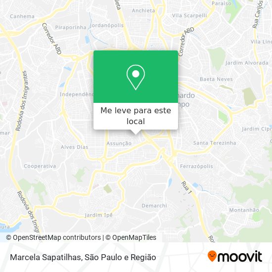 Marcela Sapatilhas mapa