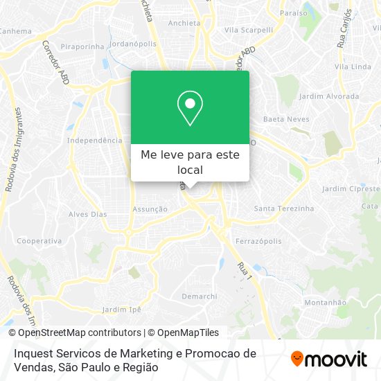 Inquest Servicos de Marketing e Promocao de Vendas mapa