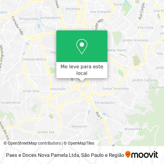 Paes e Doces Nova Pamela Ltda mapa