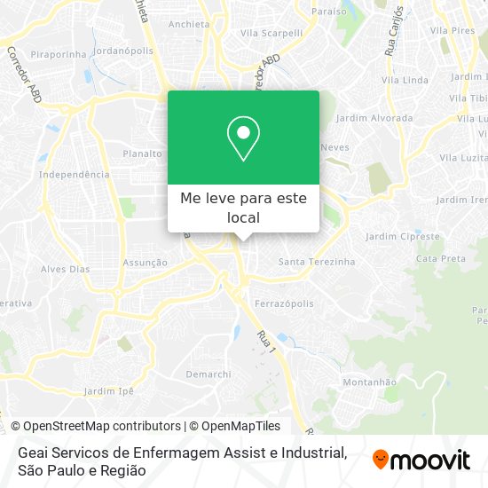 Geai Servicos de Enfermagem Assist e Industrial mapa