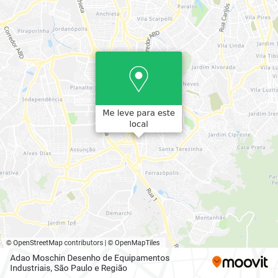 Adao Moschin Desenho de Equipamentos Industriais mapa