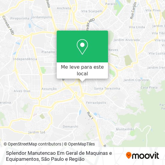Splendor Manutencao Em Geral de Maquinas e Equipamentos mapa