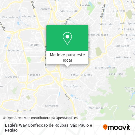 Eagle's Way Confeccao de Roupas mapa