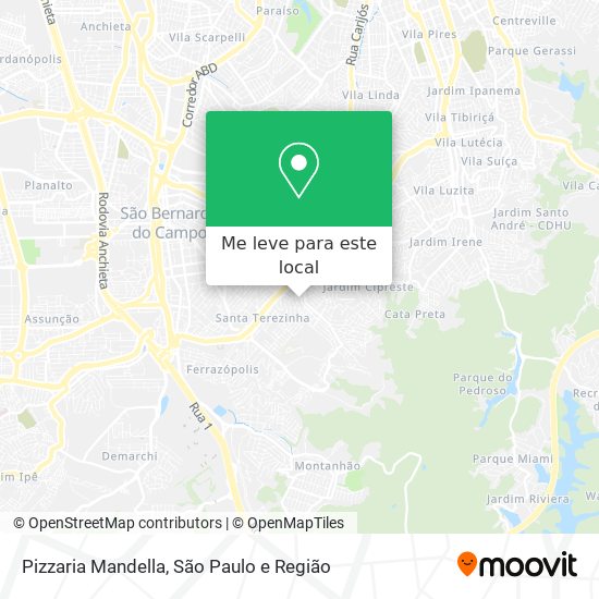 Pizzaria Mandella mapa